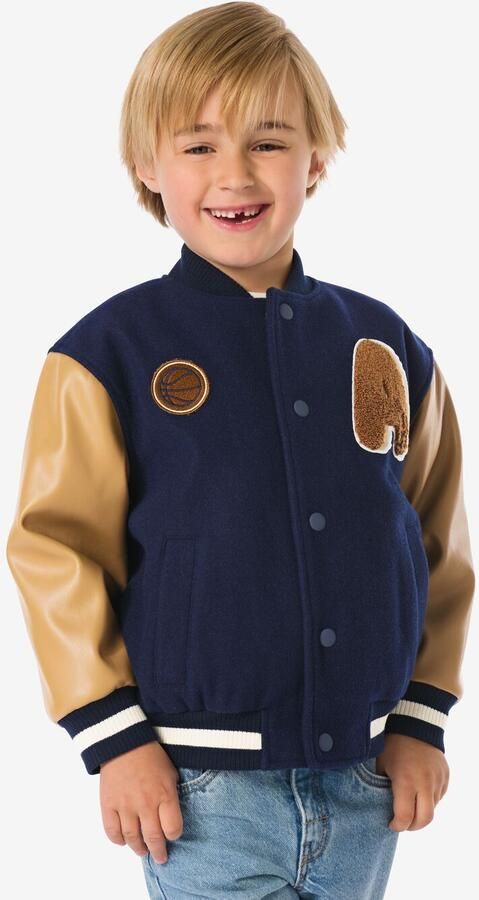 HEMA Kinderbomberjack PU Blauw (blauw) - Foto 2