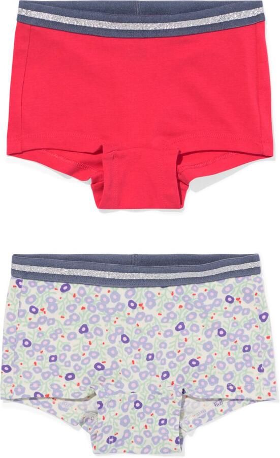 HEMA Kinderboxers Bloem 2 Stuks Roze (roze) - Foto 2