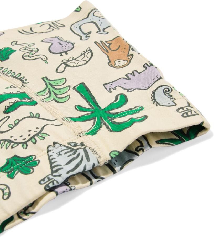 HEMA Kinderboxers Jungle 3 Stuks Lichtblauw (lichtblauw)