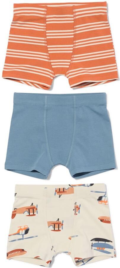 HEMA Kinderboxers Katoen Stretch 3 Stuks Gebroken Wit (gebroken wit) - Foto 2