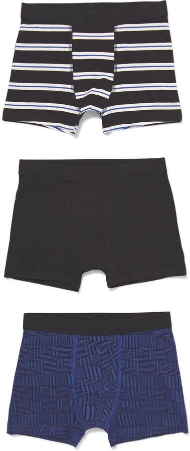 051 Kinderboxers Katoen stretch 3 Stuks Zwart (zwart) - Foto 2