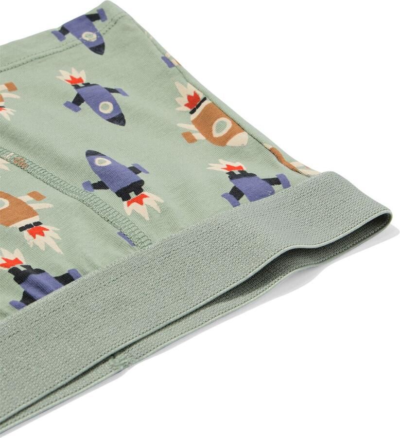 HEMA Kinderboxers Raket 3 Stuks Groen (groen)