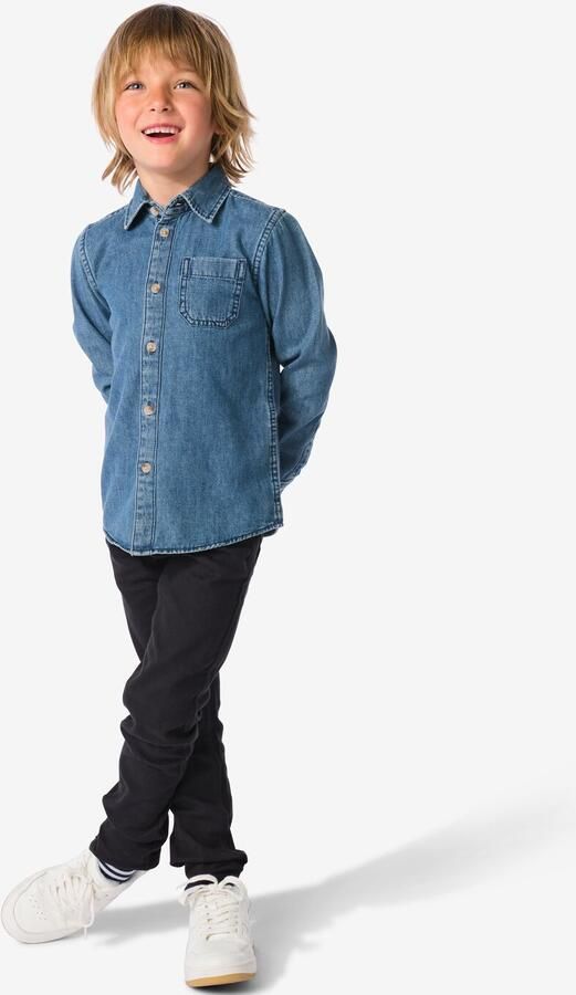 HEMA Kinderbroek Skinny Fit Zwart (zwart)