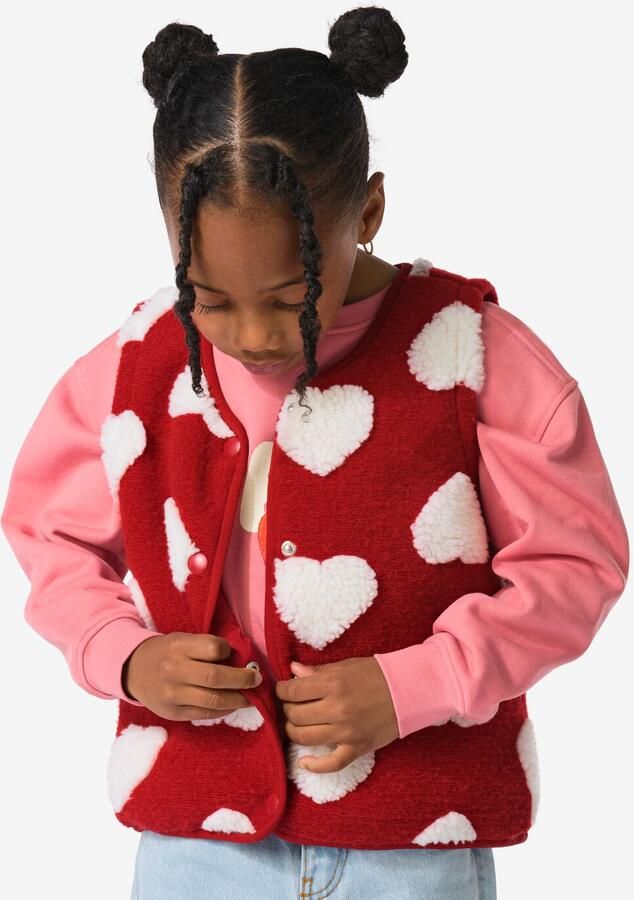 HEMA Kindergilet Hartjes Rood (rood) - Foto 2