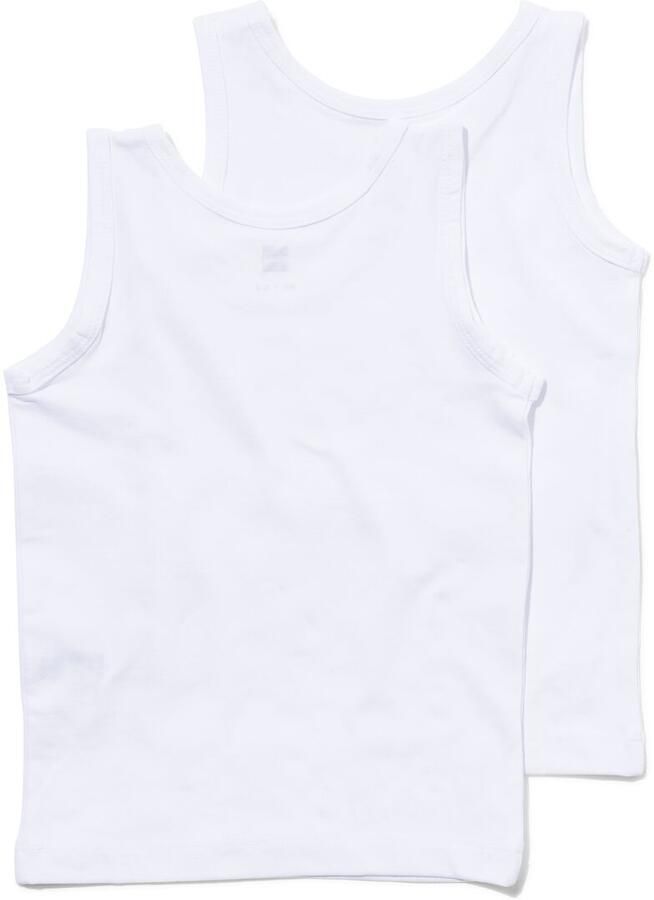 HEMA Kinderhemden 2 Stuks Wit (wit)