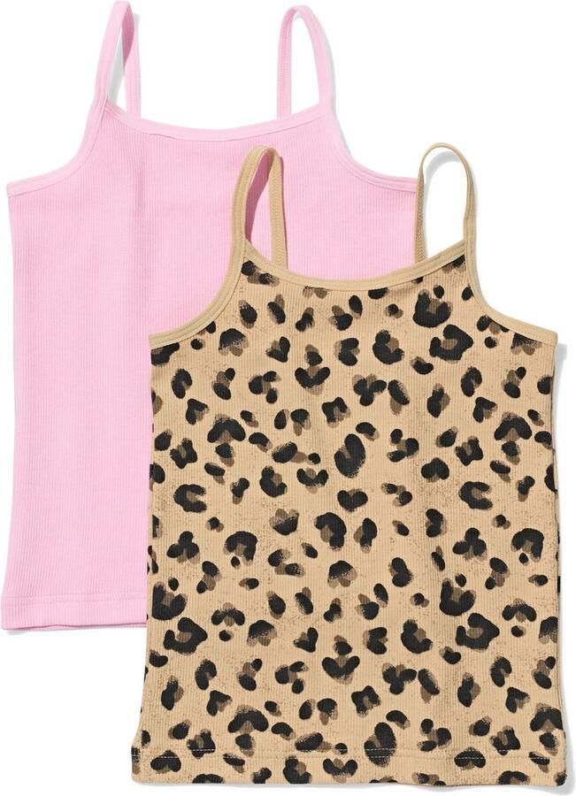 051 Kinderhemden Luipaard 2 Stuks Bruin (bruin) - Foto 2