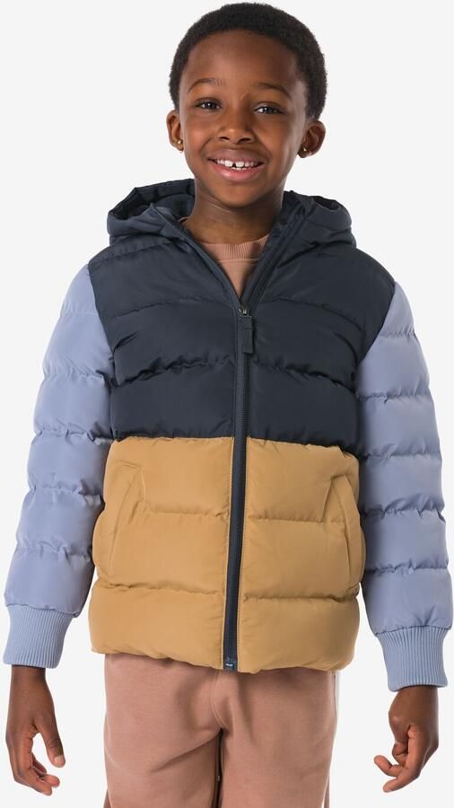 HEMA Kinderjas Kleurblok Donkerblauw (donkerblauw) - Foto 2
