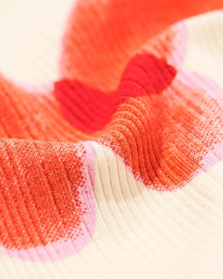 051 Kinderjurk Rib Volant Hartjes Ecru (ecru)