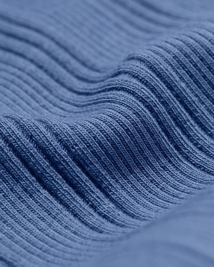 HEMA Kinderlegging Flared Fit Rib Blauw (blauw)