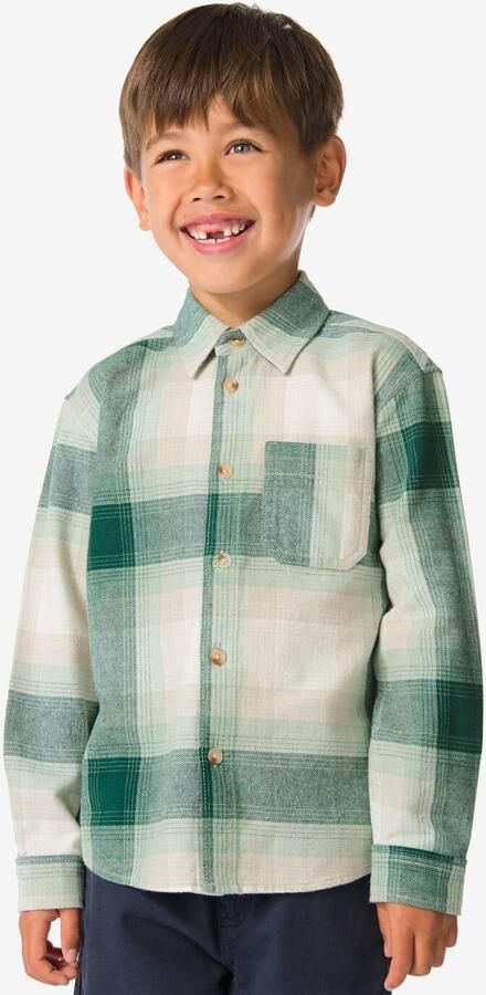 HEMA Kinderoverhemd Ruiten Groen (groen) - Foto 2