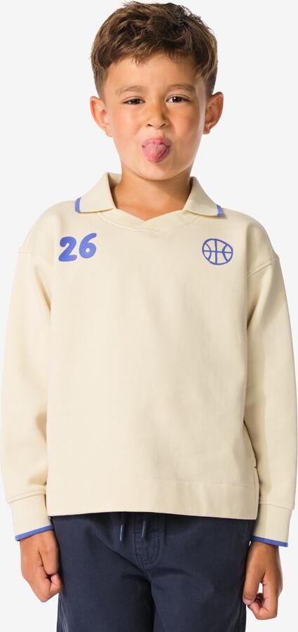 HEMA Kinderpolo Sportief Ecru (ecru) - Foto 2