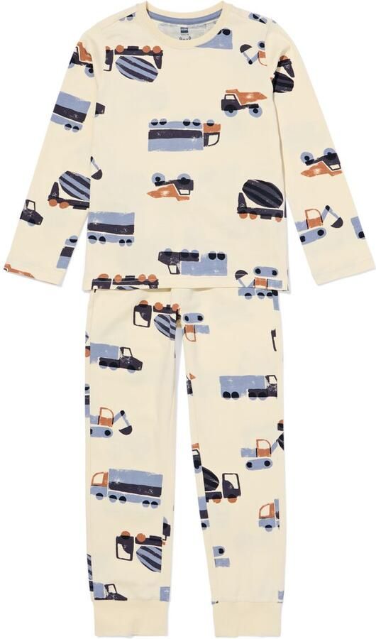 HEMA Kinderpyjama Auto Gebroken Wit (gebroken wit) - Foto 2