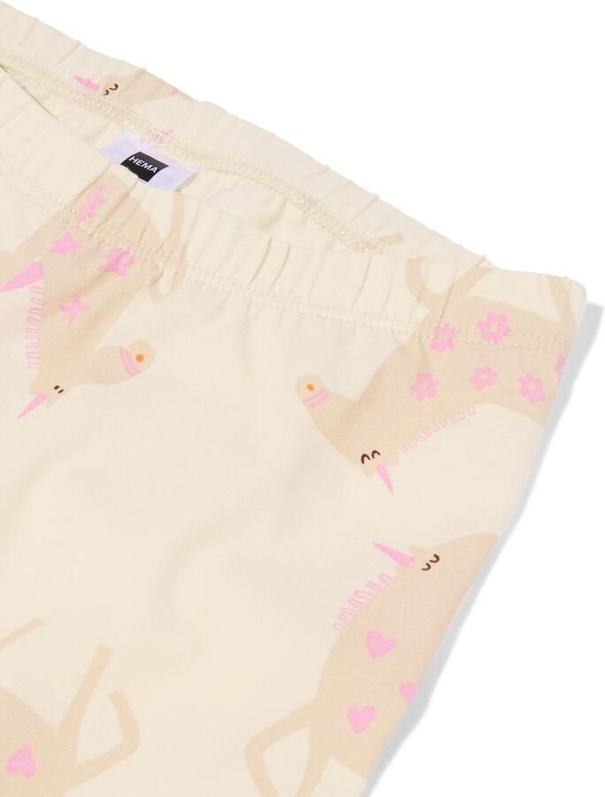 HEMA Kinderpyjama Met Poppenpyjama Eenhoorn Gebroken Wit (gebroken wit)