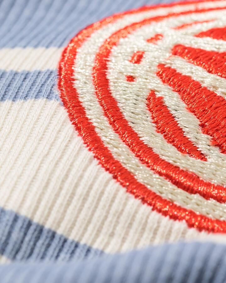 HEMA Kinderpyjama Rib Strepen Blauw (blauw)