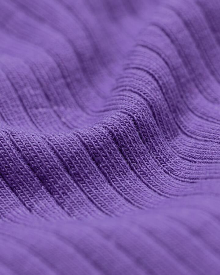 051 Kindershirt Rib Donkerpaars (donkerpaars)