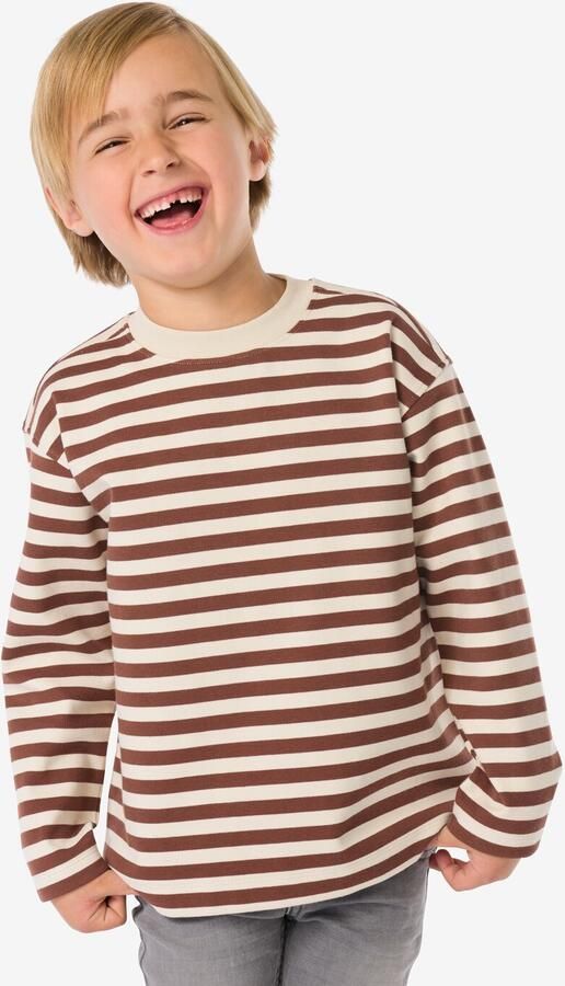 051 Kindershirt Strepen Bruin (bruin) - Foto 2