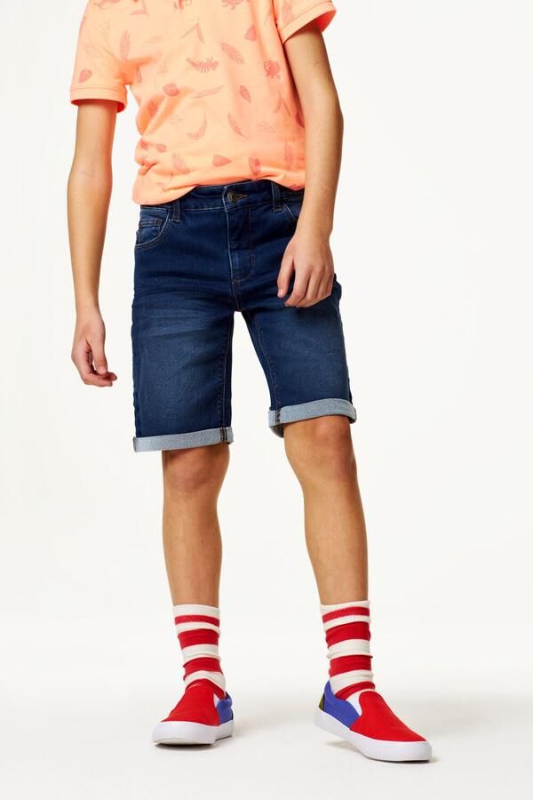 HEMA Kindershort Jogdenim Donkerblauw (donkerblauw) - Foto 2