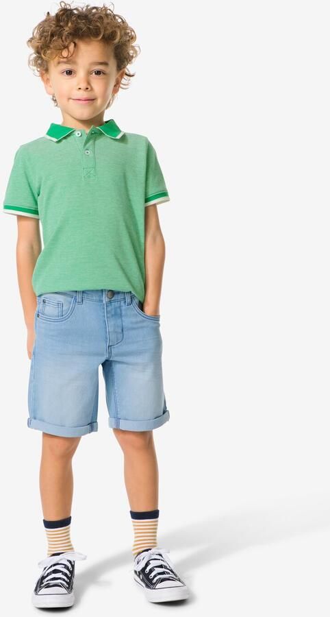 HEMA Kindershort Jogdenim Lichtblauw (lichtblauw) - Foto 2