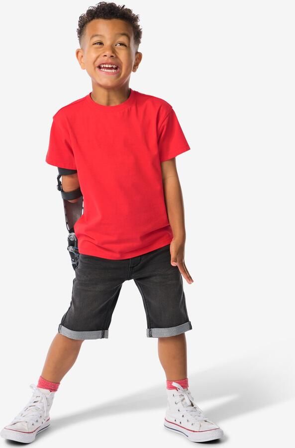 HEMA Kindershort Jogdenim Zwart (zwart) - Foto 2