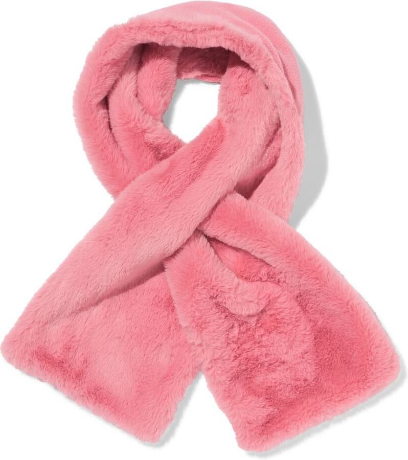 HEMA Kindersjaal Nepbont Roze - Foto 2