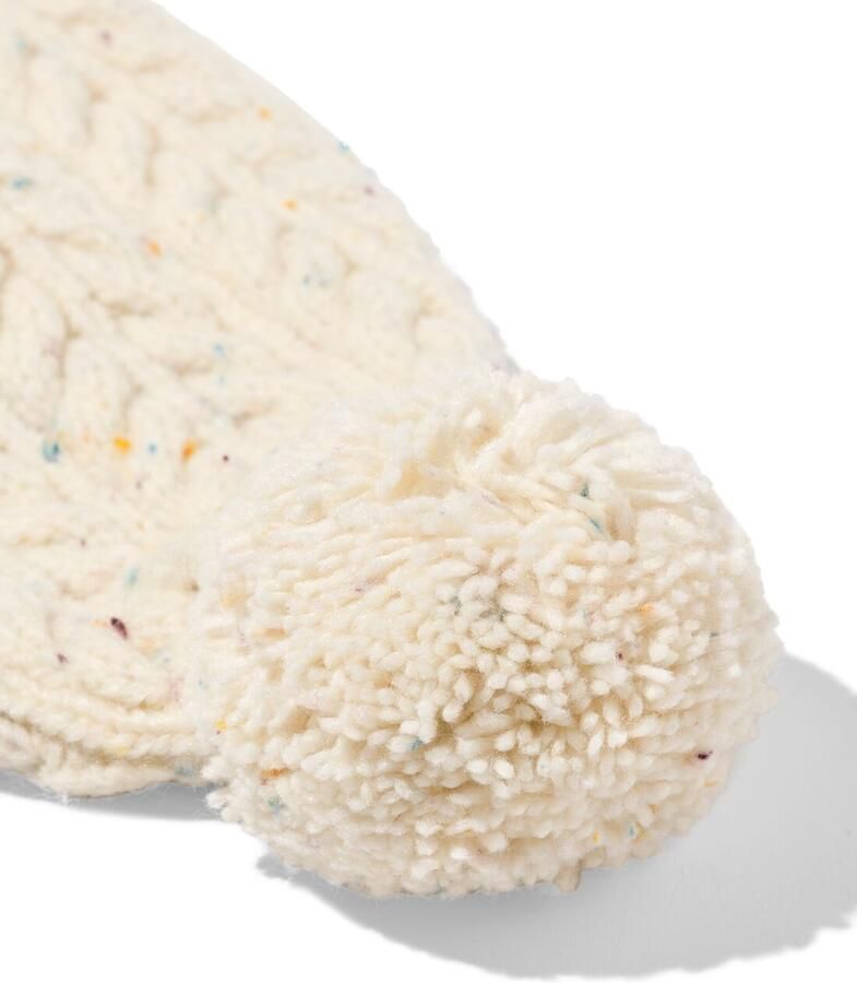 HEMA Kindersjaal Pompon Crème
