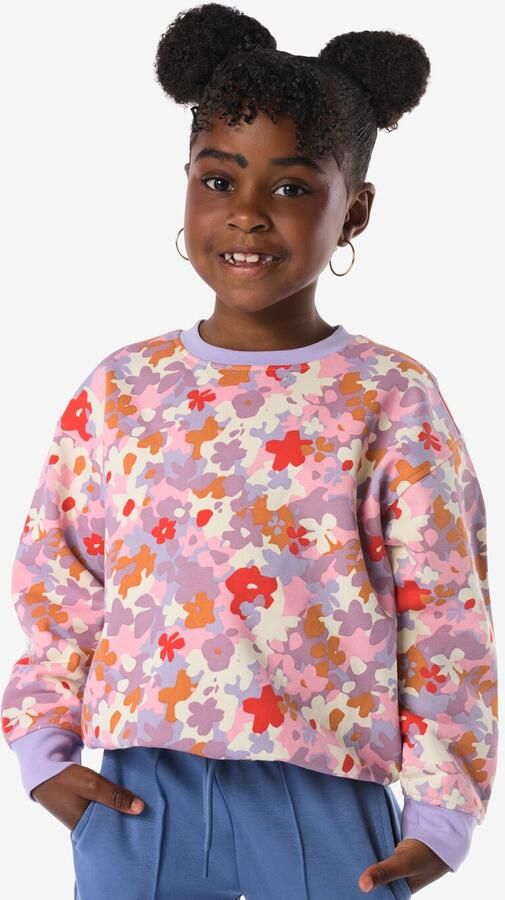 HEMA Kindersweater Bloemen Lavendel (lavendel) - Foto 2