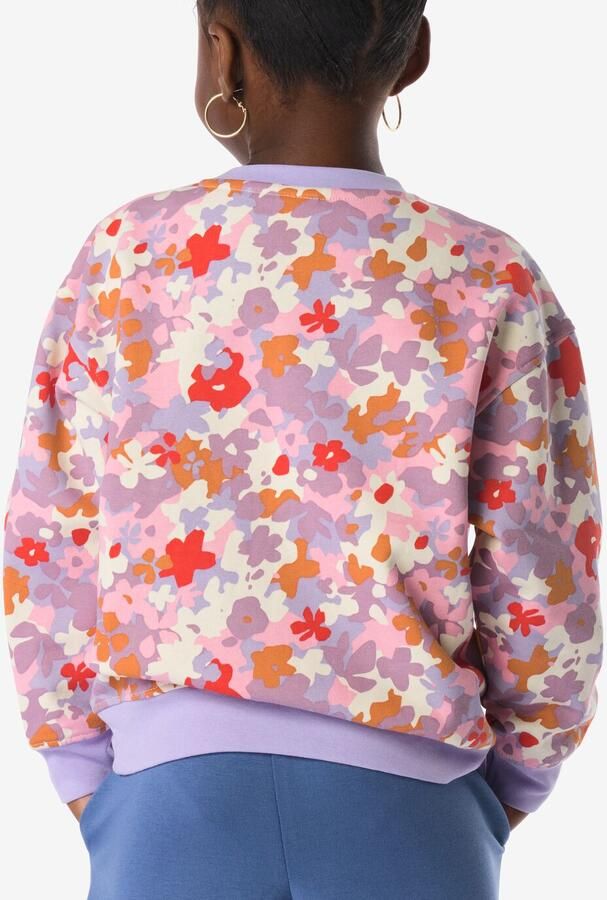HEMA Kindersweater Bloemen Lavendel (lavendel)