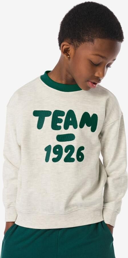 HEMA Kindersweater 'team 1926' Ecru (ecru) - Foto 2