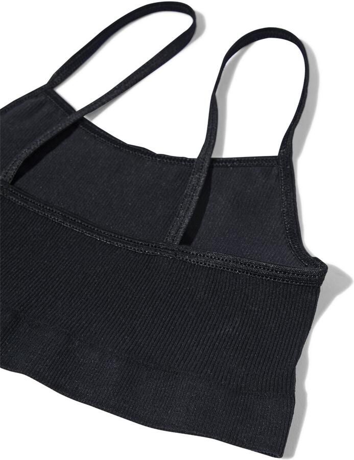 HEMA Kindertops Naadloos Rib 2 Stuks Wit (wit) - Foto 1