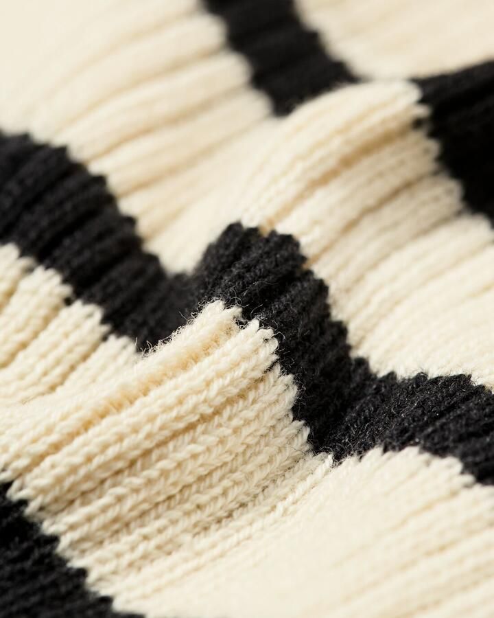 HEMA Kindertrui Rib Strepen Ecru (ecru)