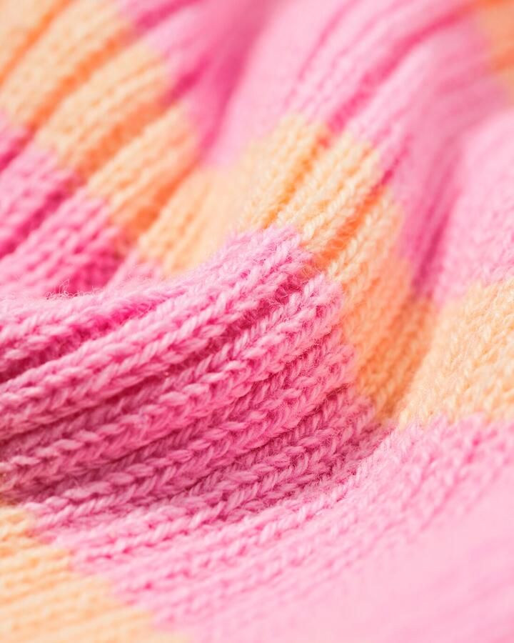 HEMA Kindertrui Rib Strepen Roze (roze)