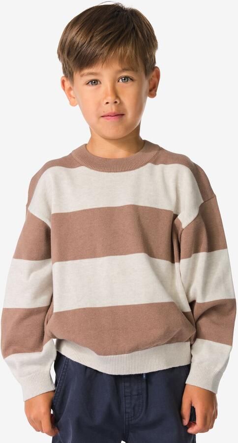 051 Kindertrui Strepen Bruin (bruin) - Foto 2