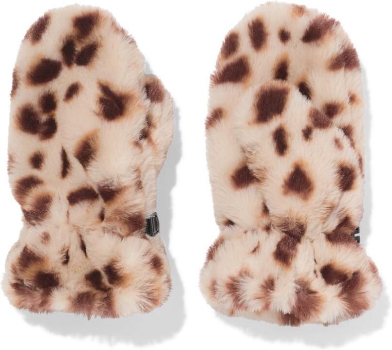 HEMA Kinderwanten Nepbont Luipaard Bruin (bruin) - Foto 3