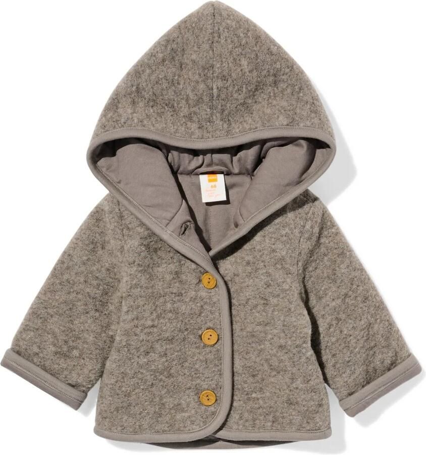 HEMA Newborn Jas Met Wol Zand (zand) - Foto 2