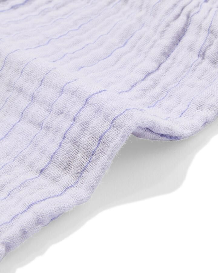 HEMA Newborn Korte Broek Mousseline Strepen Paars (paars)