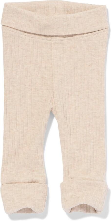 HEMA Newborn Meegroei Legging Bamboe Rib Zand (zand) - Foto 2