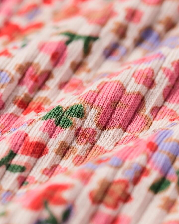 051 Newborn Meegroeilegging Bloemen Ecru (ecru)