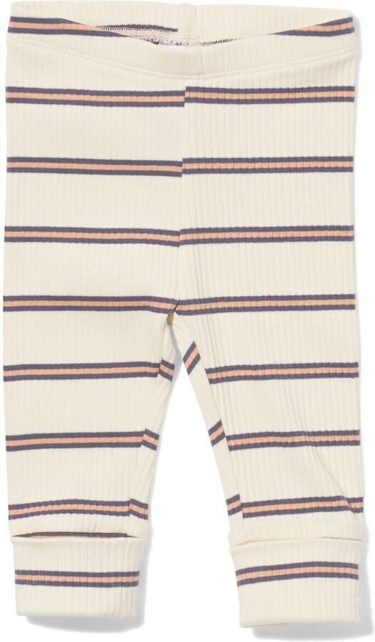 HEMA Newborn Meegroeilegging Strepen Ecru (ecru) - Foto 2
