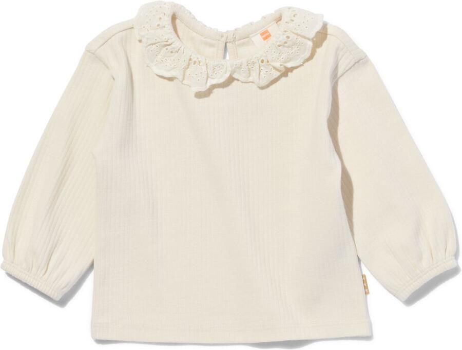 HEMA Newborn T-shirt Rib Ecru (ecru) - Foto 2