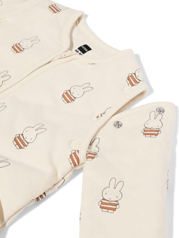 HEMA Nijntje Slaapzak Met Afneembare Mouwen Katoen 3.0tog Gebroken Wit (gebroken wit)