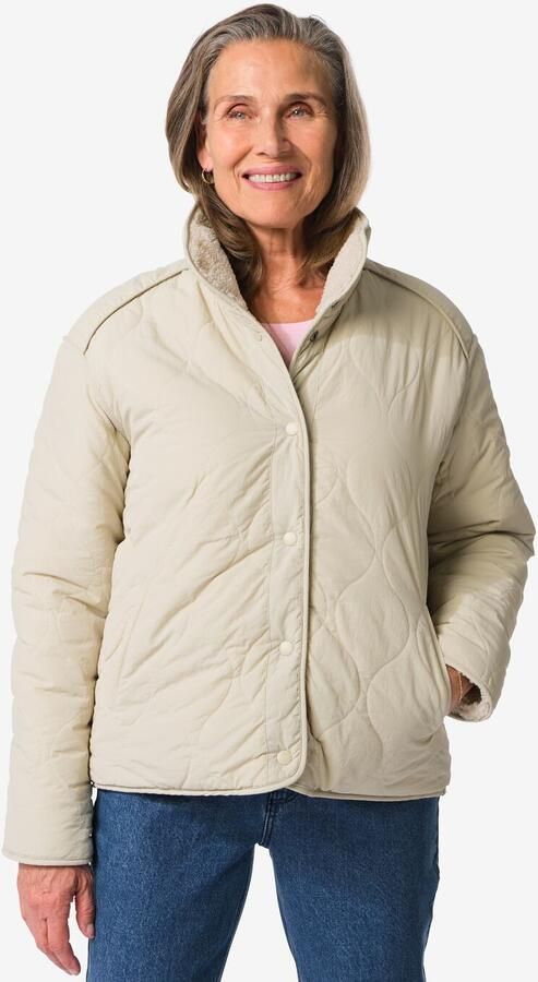 051 Omkeerbare Damesjas Eloise Teddy Zand (zand) - Foto 2