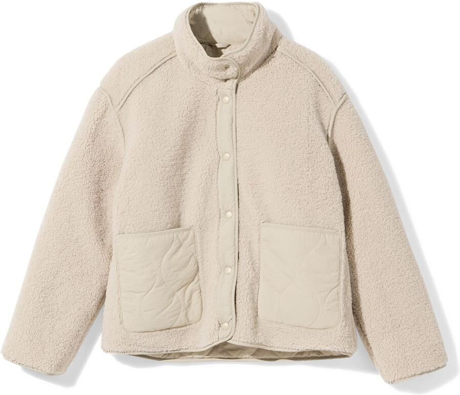 051 Omkeerbare Damesjas Eloise Teddy Zand (zand)