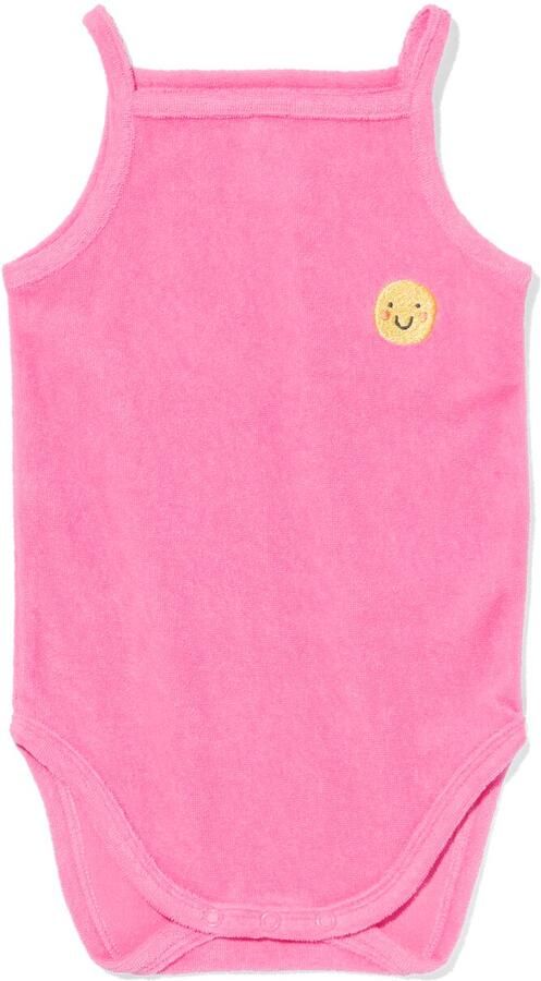 051 Romper Katoen Met Stretch Gezichtje Roze (roze) - Foto 2