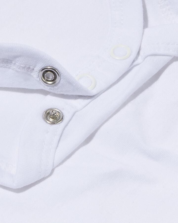 HEMA Romper Organic Katoen Stretch 2 Stuks Wit (wit) - Foto 2