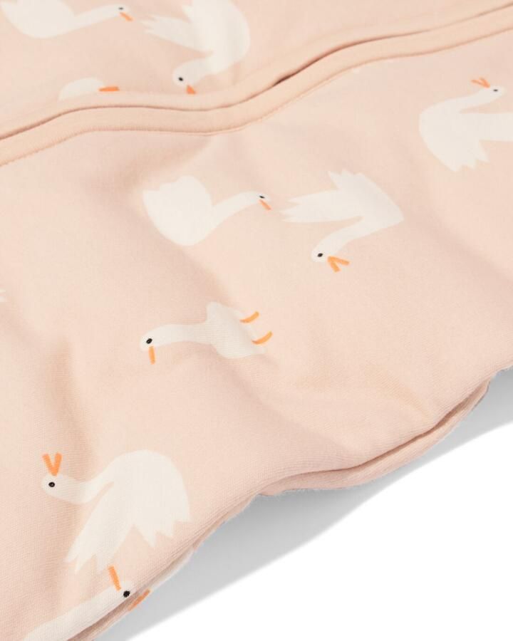 HEMA Slaapzak Met Afneembare Mouwen Katoen 3.0tog Ganzen Roze (roze)