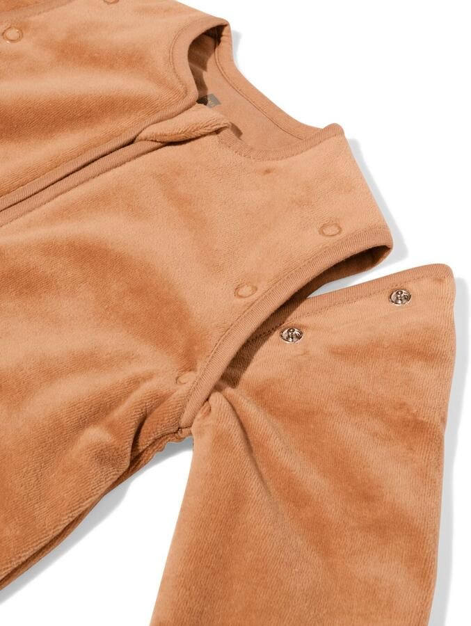 HEMA Slaapzak Met Afneembare Mouwen Velvet 3.0tog Beige (beige)