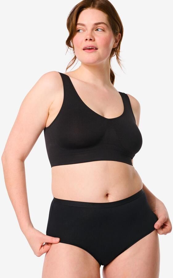 HEMA Dames Tailleslip Katoen 2 Stuks Zwart (zwart) - Foto 3