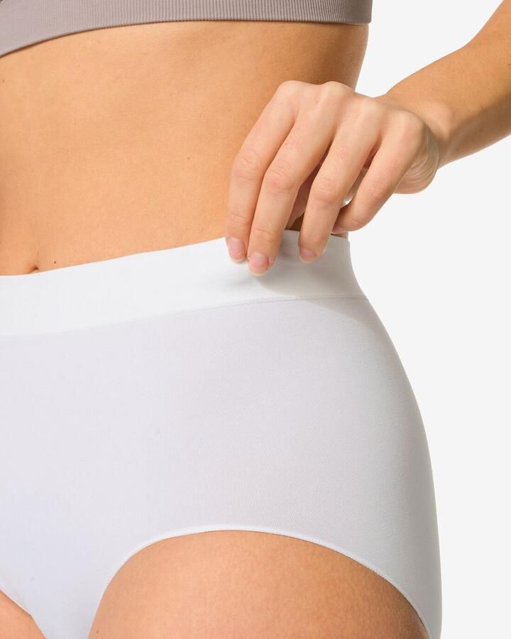 HEMA Dames Tailleslip Naadloos Micro Wit (wit) - Foto 2