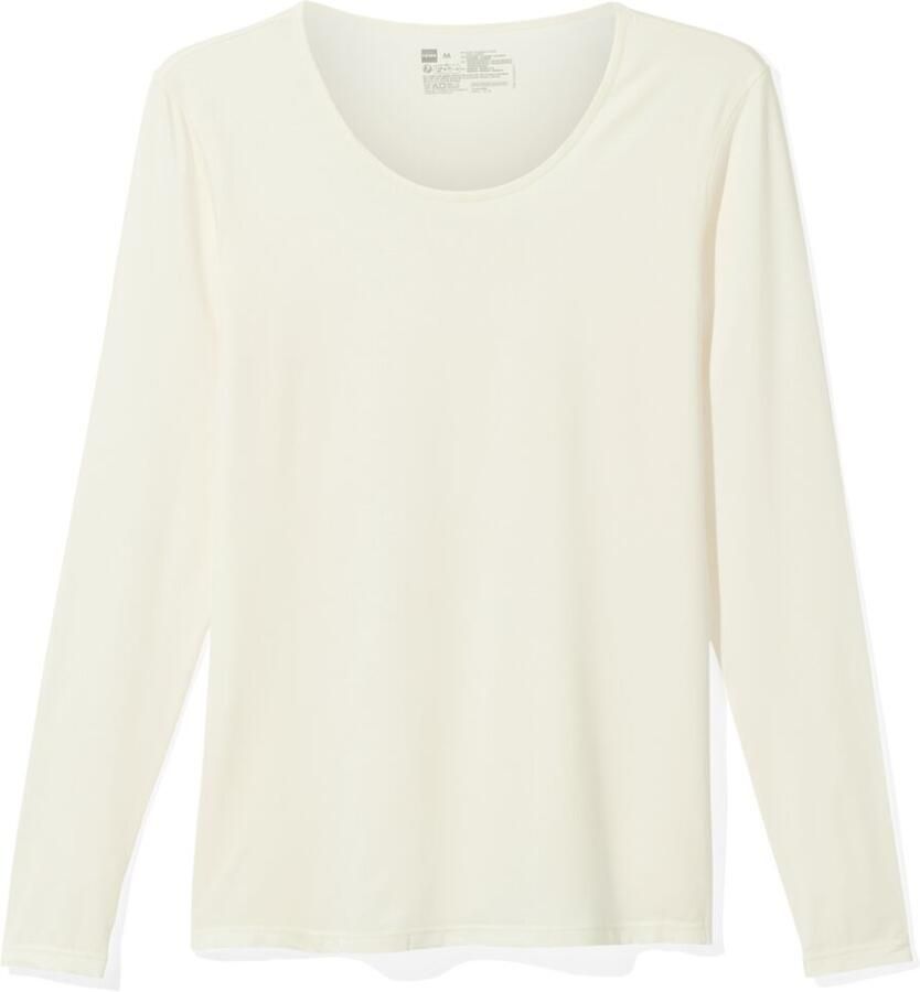 HEMA Dames Temptech T-shirt Lange Mouw Wit (wit)