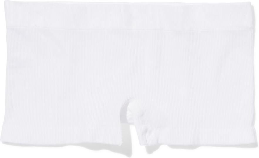 HEMA Damesboxer Naadloos Rib Wit (wit)